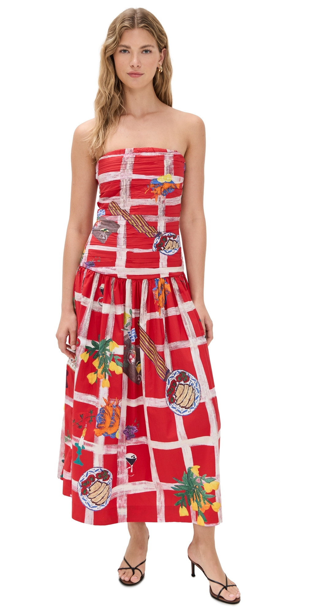 Carolina K Malla Dress Picnic Red L | Shopbop