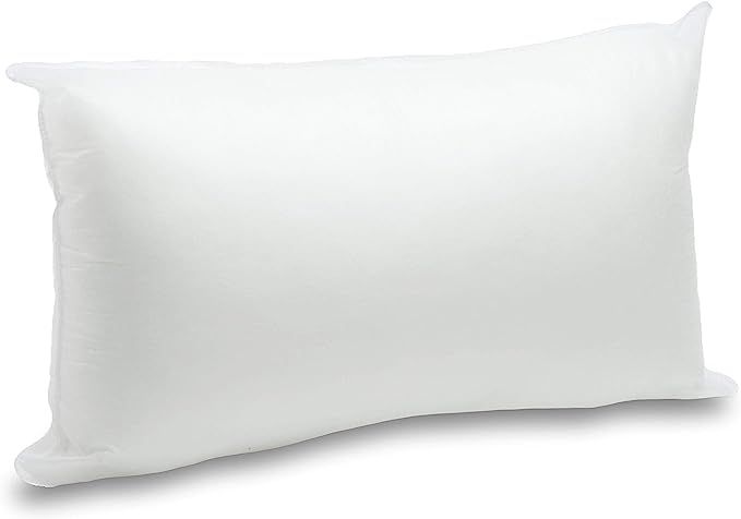 Foamily 12" x 20" Premium Hypoallergenic Lumbar Stuffer Pillow Insert Sham Square Form Polyester,... | Amazon (US)