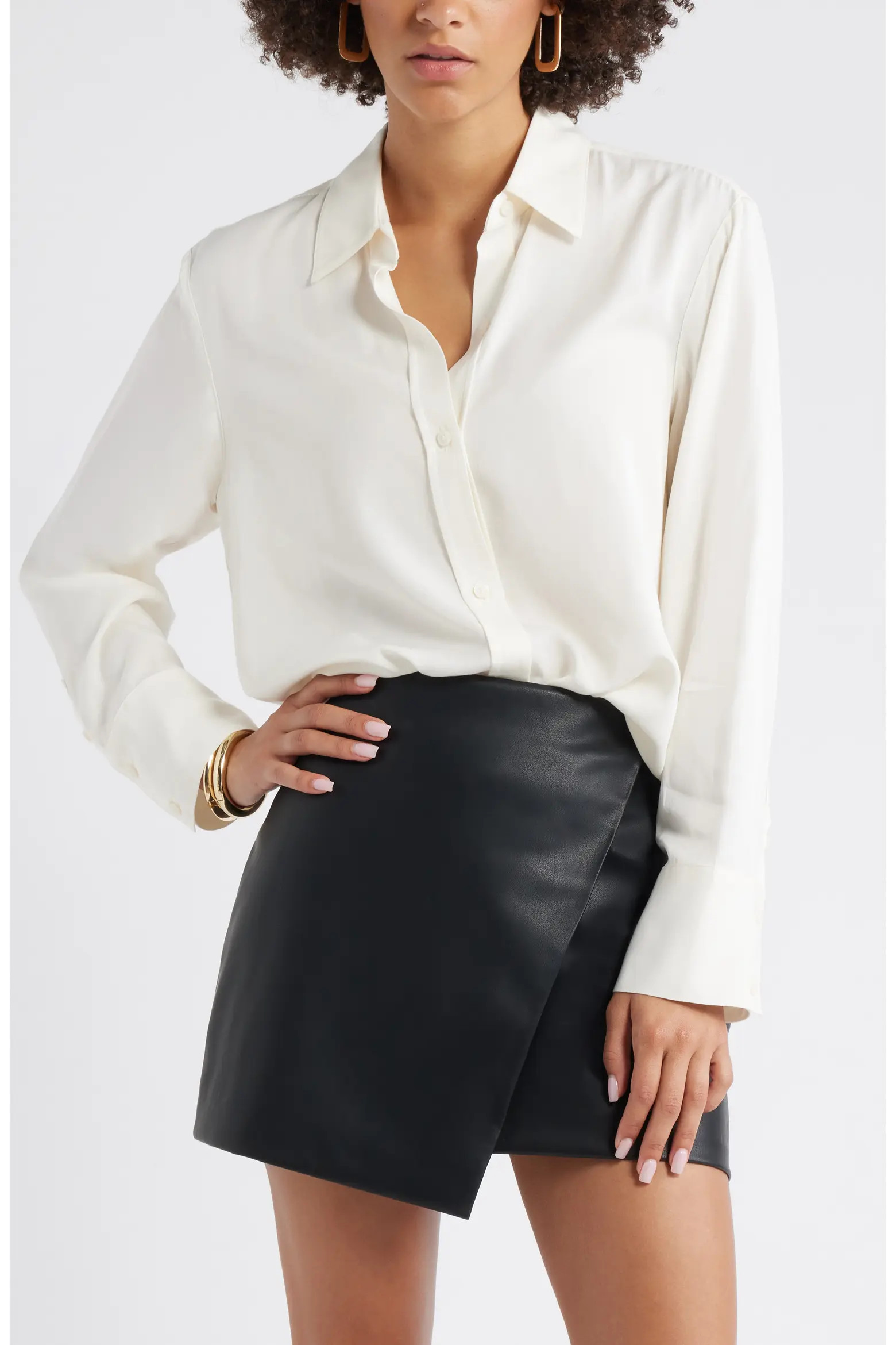 Open Edit Relaxed Fit Long Sleeve Button-Up Shirt (Women) | Nordstrom | Nordstrom