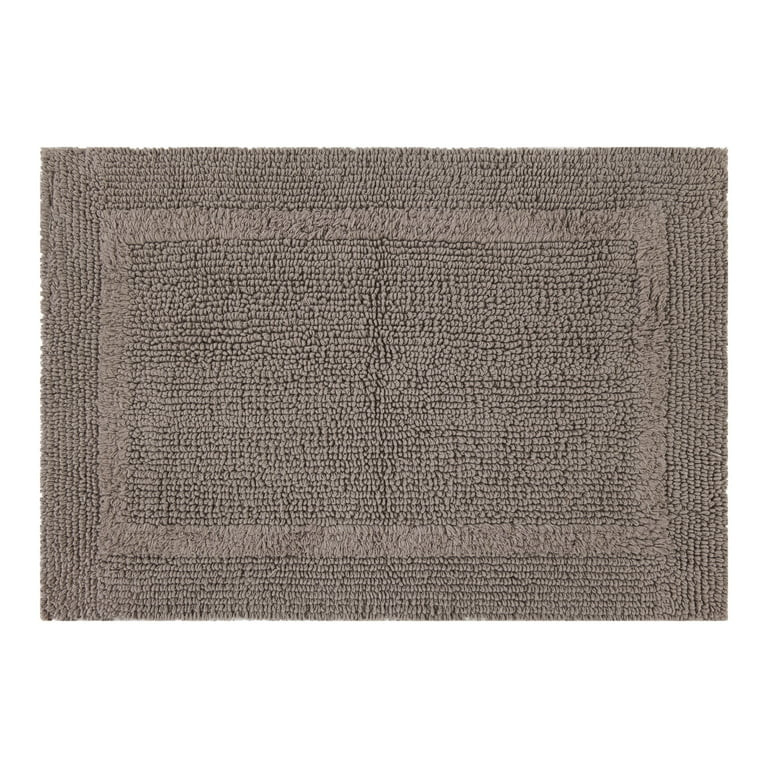Better Homes & Gardens Cotton Reversible Washable Bath Rug, 17" x 24", Taupe Splash | Walmart (US)