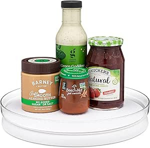 YouCopia FridgeView Fridge Turntable with Mat, Lazy Susan Organizer for Refrigerator Storage, 11... | Amazon (US)