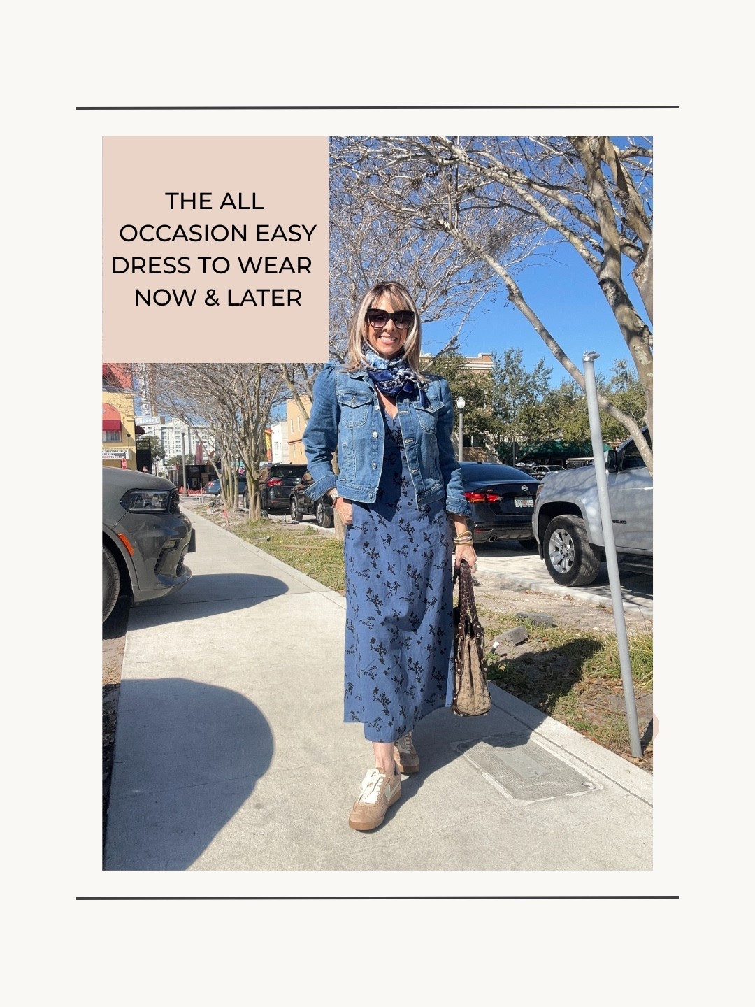 The perfect dress for now and later! Dresses up and down and it’s on sale. Runs TTS 

#LTKOver40 #LTKSaleAlert