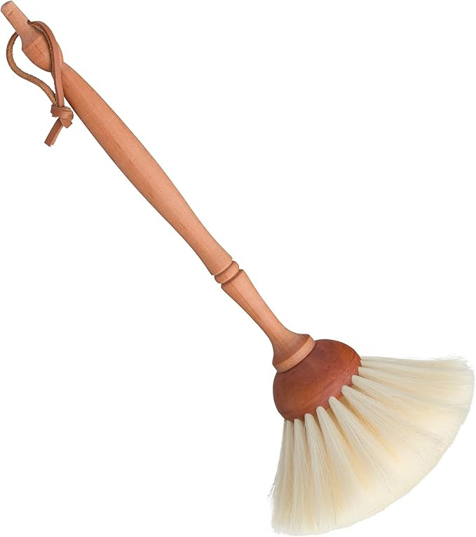 REDECKER Goat Hair Dust Brush with Oiled Pearwood Handle, 13-1/2 inches - Natural Bristle Dusters... | Amazon (US)