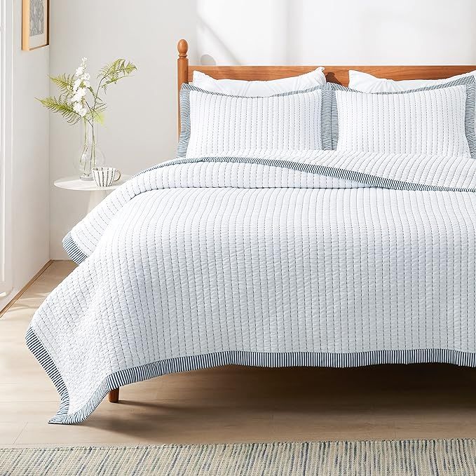 Bedsure White Quilt Set King - Summer Quilt Bedding Set Lightweight Soft Bedspreads & Coverlets, ... | Amazon (US)