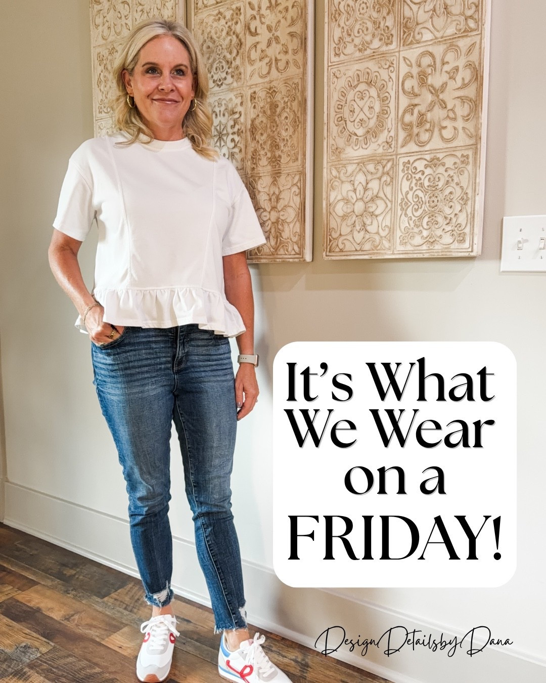 It’s What We Wear on a Friday!

Comfortable jeans + a cute peplum top + retro-inspired sneakers = the perfect Friday outfit! 

Add your favorite hoop earrings and you’re ready for whatever the day brings. 

Easy, comfortable, and still pulled together—exactly how I like my everyday style!

#LTKStyle #LTKFashion #AmazonFashion #AmazonStyle #FridayOutfit #CasualStyle #EverydayStyle #OOTD #ComfyStyle #CasualChic #Over50Style #WomenOver50Style #AffordableFashion #AmazonFinds #DesignDetailsByDana

#LTKdayinmylife #LTKootd #LTKmomlife