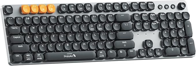 ProtoArc Bluetooth Mechanical Keyboard for Office, MECH K300 Wireless Tactile Quiet Comfortable K... | Amazon (US)