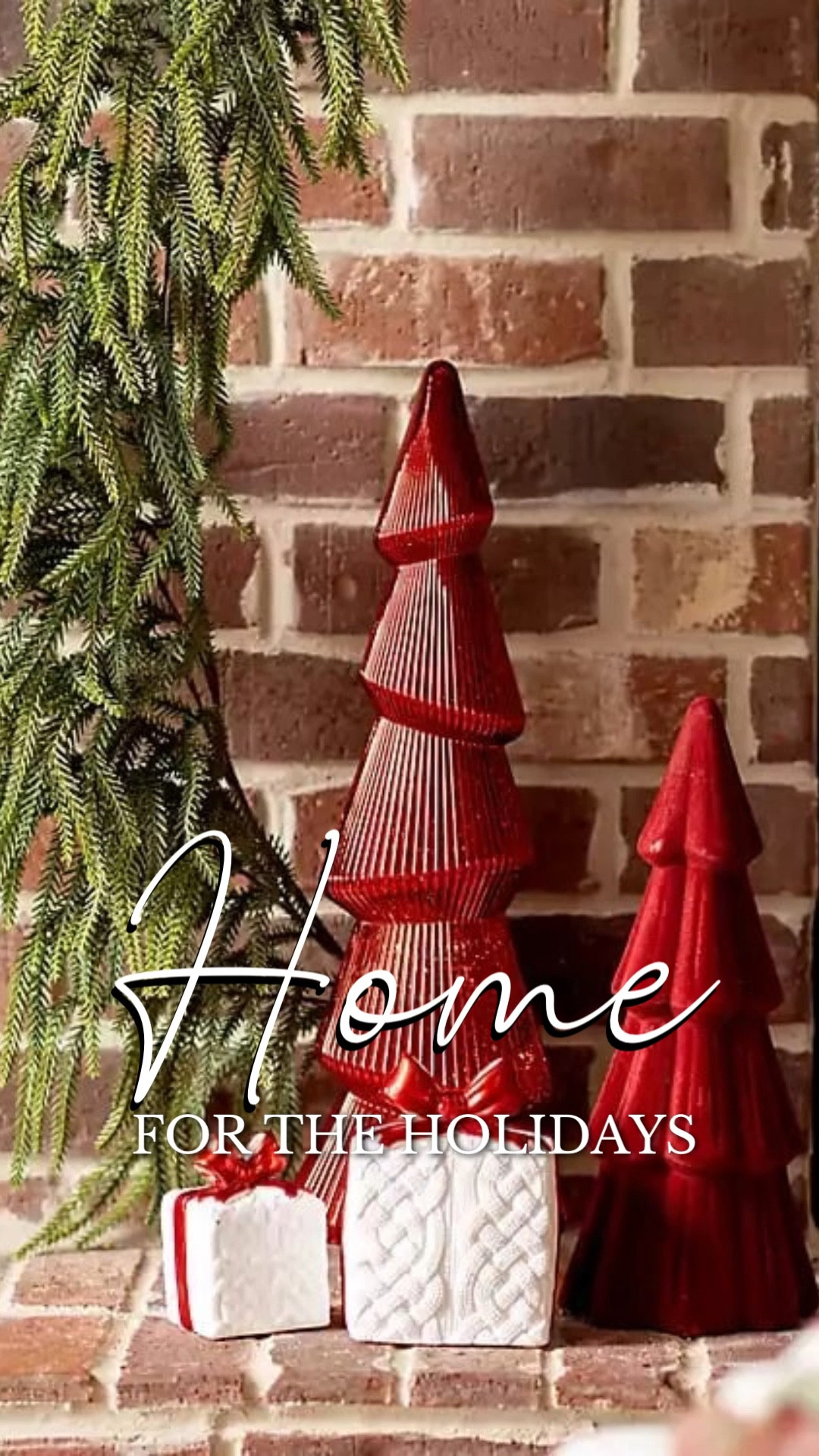 Home for the holidays. ❤️🎄 Cute glass and velvet #Christmastrees for your mantle. 😍 

Kirklands 
Garlands 
Christmas mantle 
Holiday mantle 

#homedecor #candles #christmasdecor #christmasparty 
#christmas #holidays #LTKParties

#LTKU #LTKFindsUnder50 #LTKFindsUnder100 #LTKSaleAlert 

#LTKGiftGuide #LTKHoliday #LTKHome