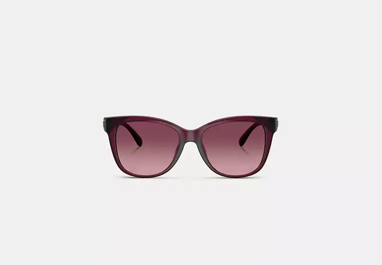 Signature Heart Oversized Square Sunglasses | Coach Outlet US