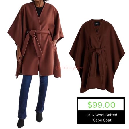 Wrapped in Style Faux Wool Magic with a Belted Cape Twist 💫🛍️

#LTKCyberWeek #LTKHolidaySale #LTKGiftGuide