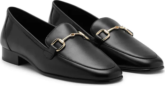 Buckle Leather Apron-Toe Flat (Women) | Nordstrom