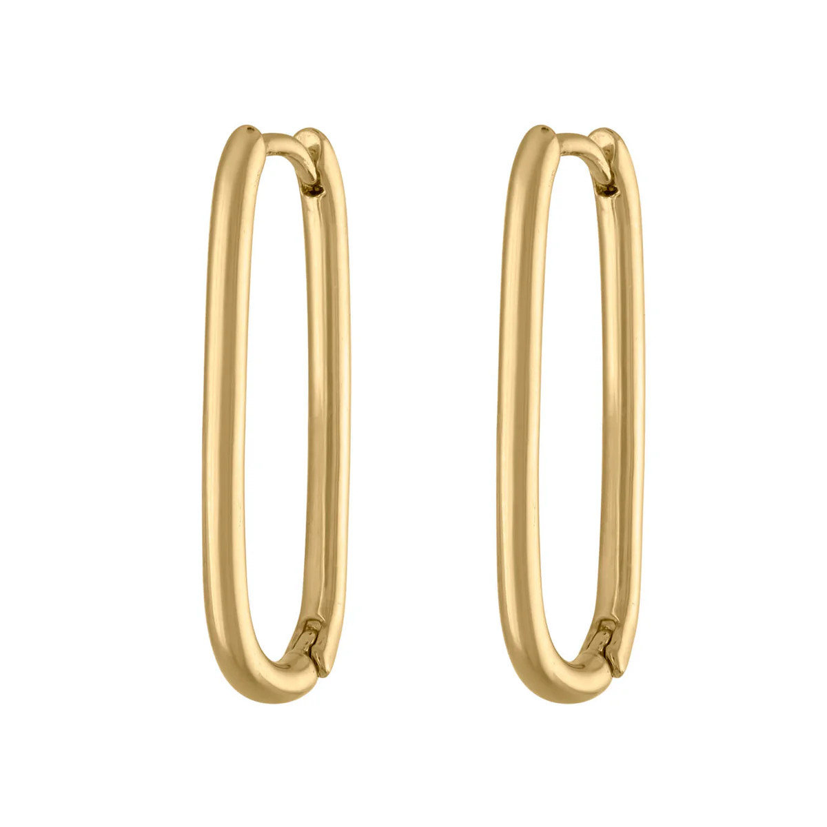 Halo Oval Hoop Earrings | Maison Miru
