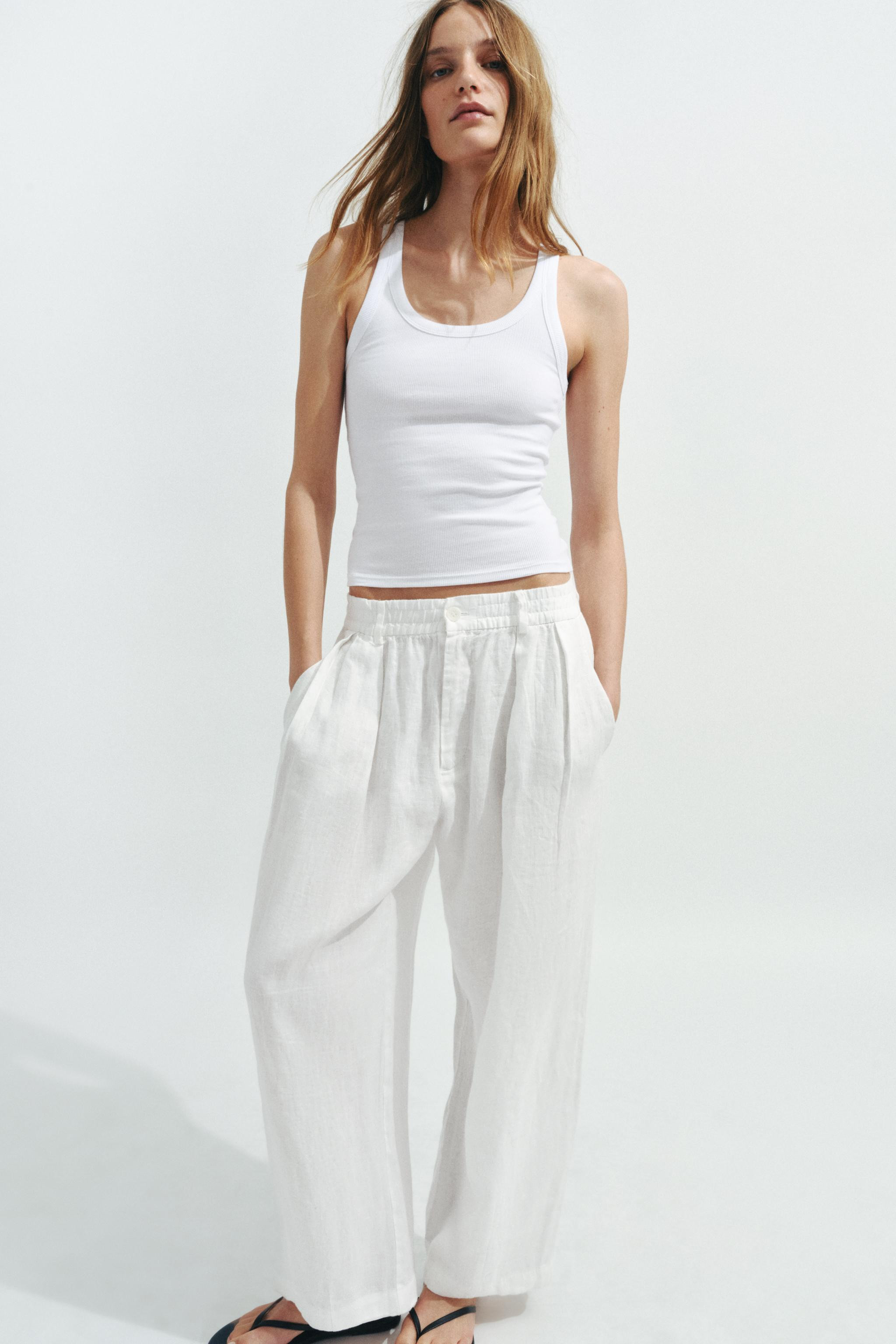RIBBED SLEEVELESS TOP | Zara US