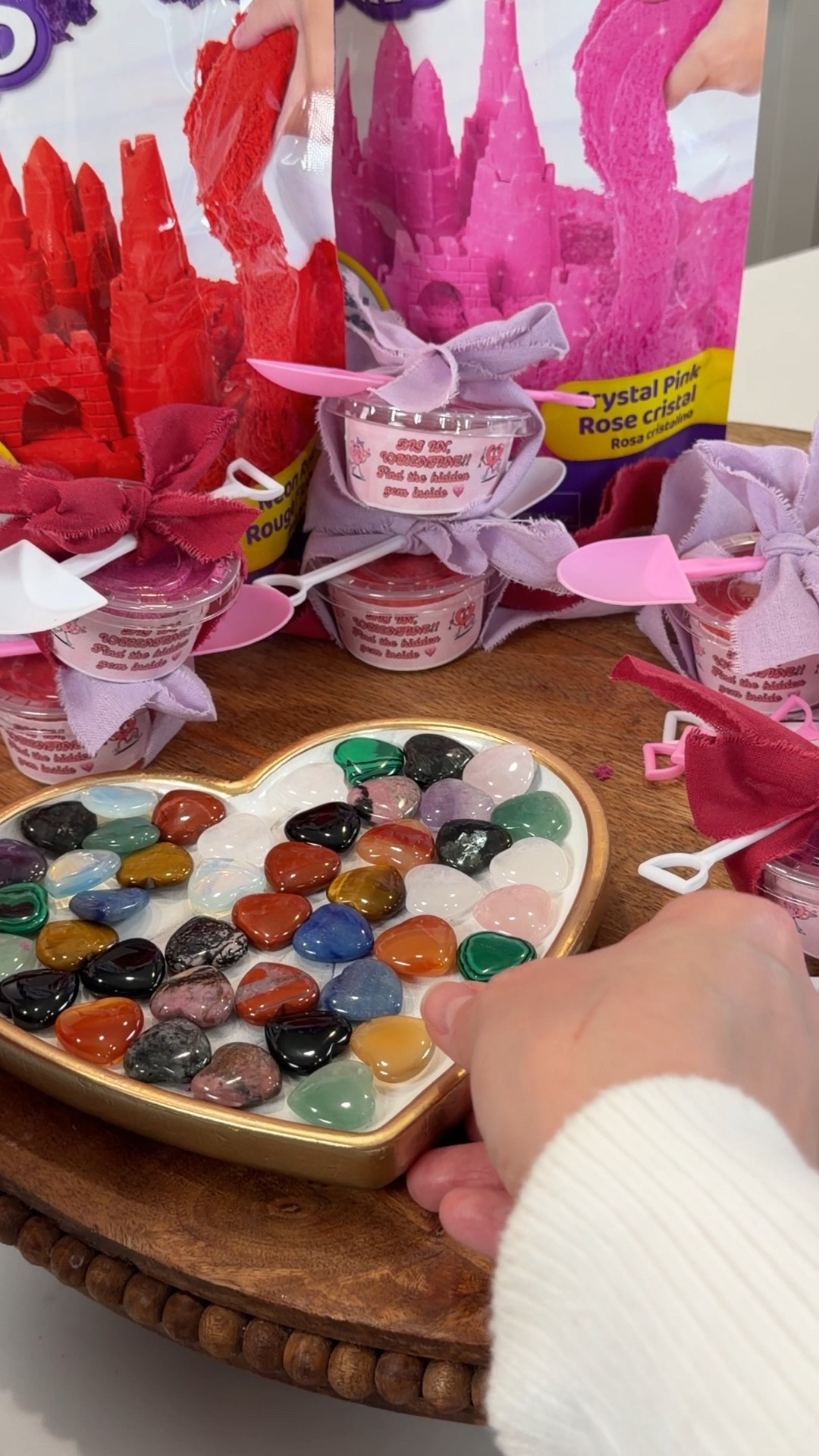 Such a cute non-candy Valentine idea 💗 These heart gemstones and little crystal kits are fun, colorful, and something kids can actually keep and play with. Perfect for classroom exchanges or little gift baskets.


#ltkvalentines #valentinesideas #noncandyvalentines #classroomvalentines #kidsgifts #valentinesforkids #ltkkids #ltkfinds #giftideasforkids #valentinesdayideas

#LTKValentine #LTKKids #LTKmomlife