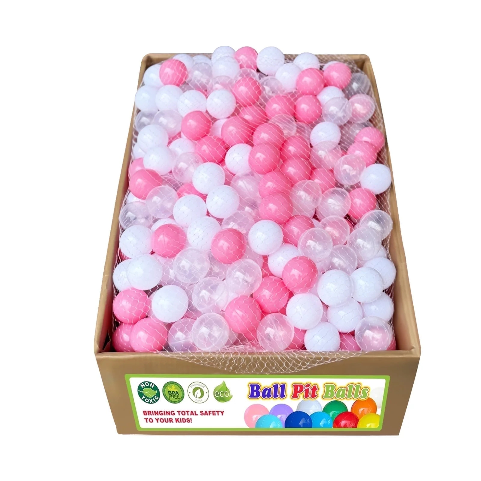 YUFER 500 Piece Ball Pit Balls for Kids & Toddlers- 2.2 Inch Thickened Plastic Balls for Sensory ... | Walmart (US)