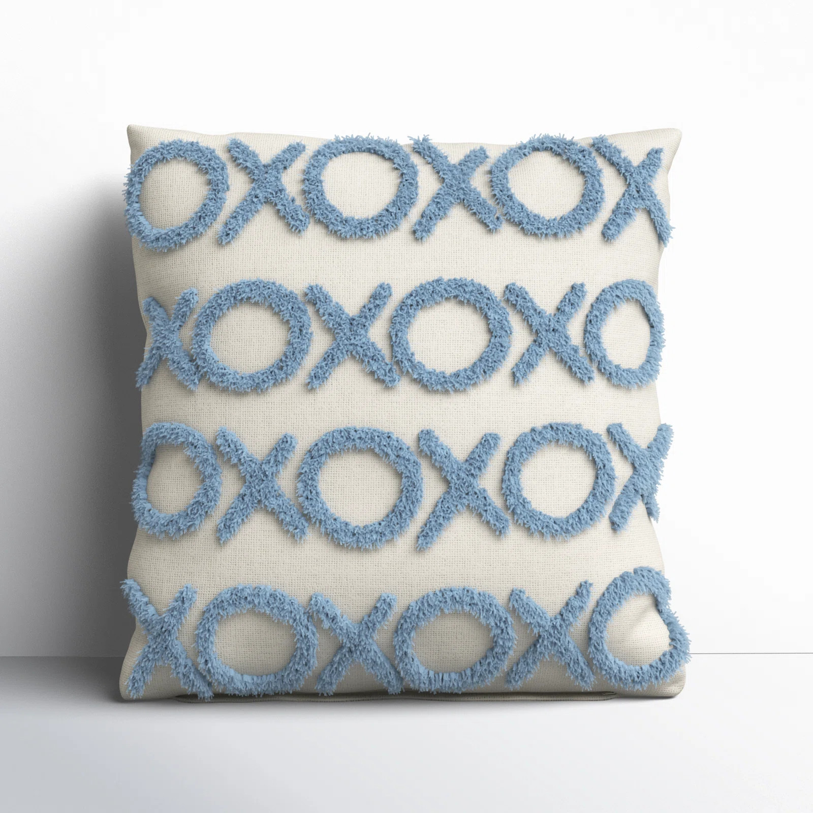 Casual Tufted XOXO Square Cotton Pillow Cover & Insert | Wayfair North America