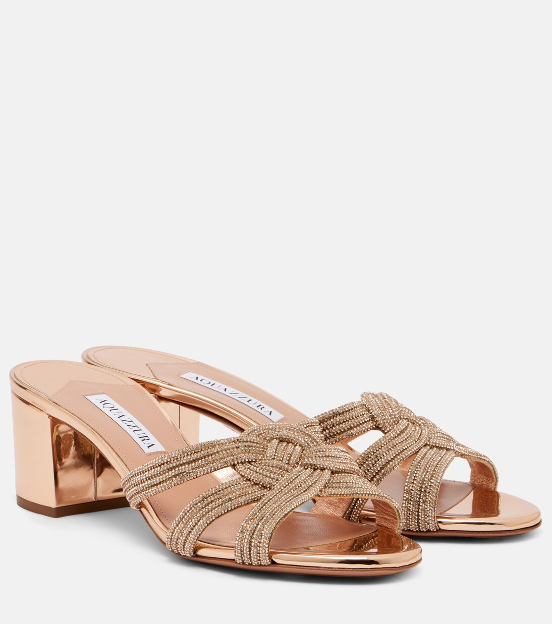 Sandalen Felix aus Leder mit Kristallen | Mytheresa (DACH)