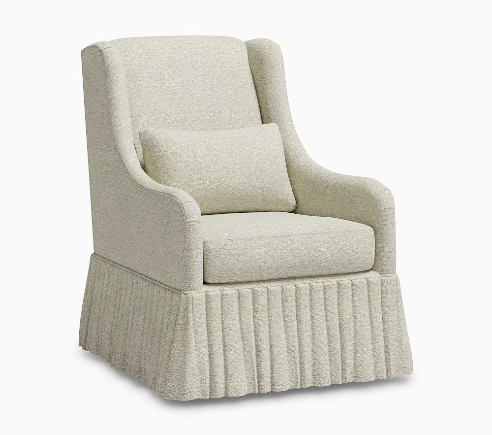 Merced Skirted Swivel Glider | Pottery Barn Kids