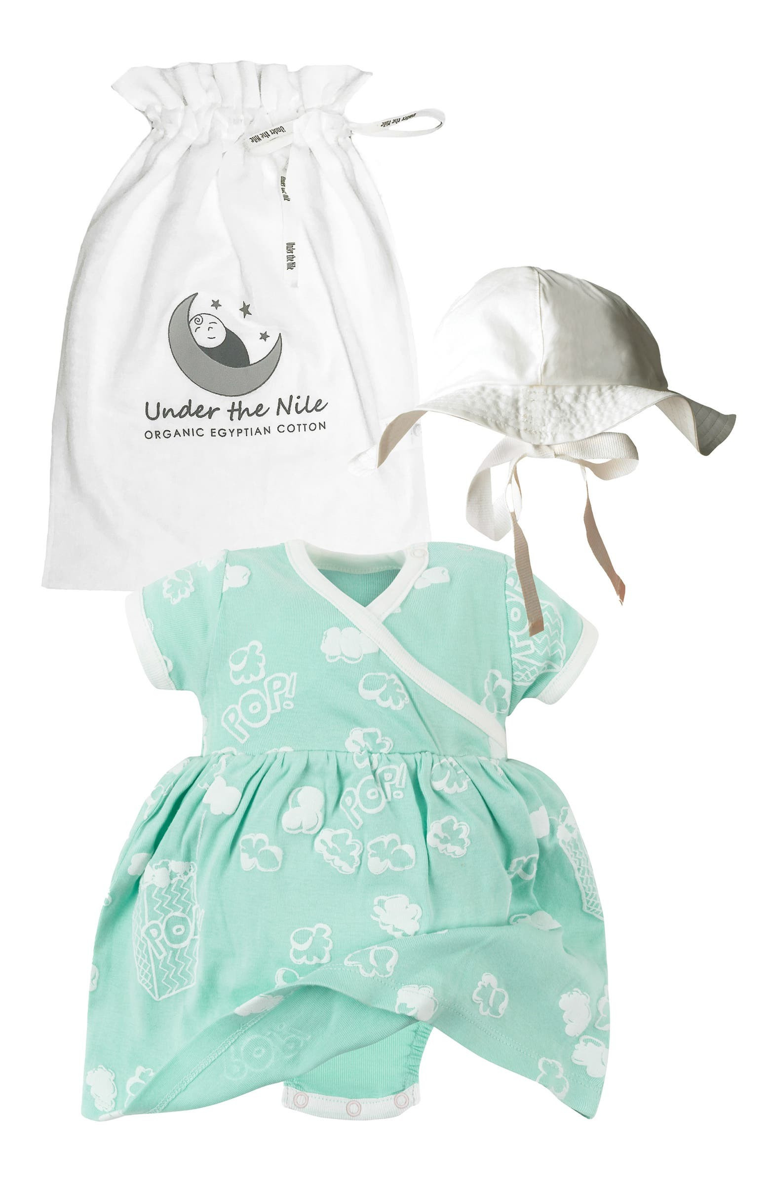 2-Piece Popcorn Print Organic Egyptian Cotton Gift Set | Nordstrom