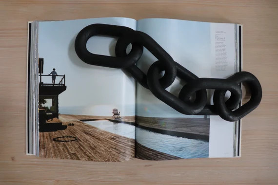 Decorative Wood Link Wood Decor Wood Chain Link Shelf | Etsy | Etsy (US)