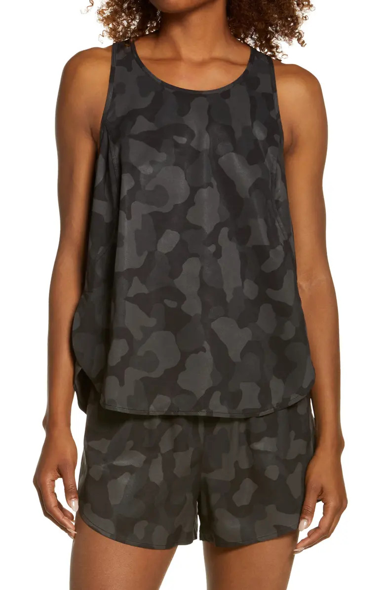 Run In Stretch Woven Tank | Nordstrom