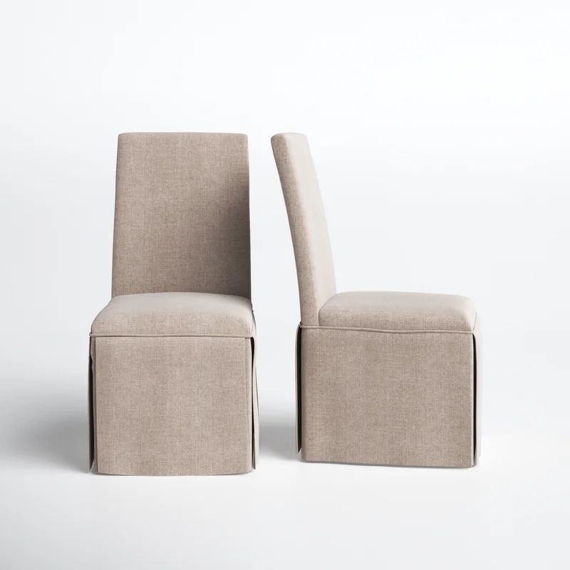 Sam Linen Upholstered Parsons Chair (Set of 2) | Wayfair North America
