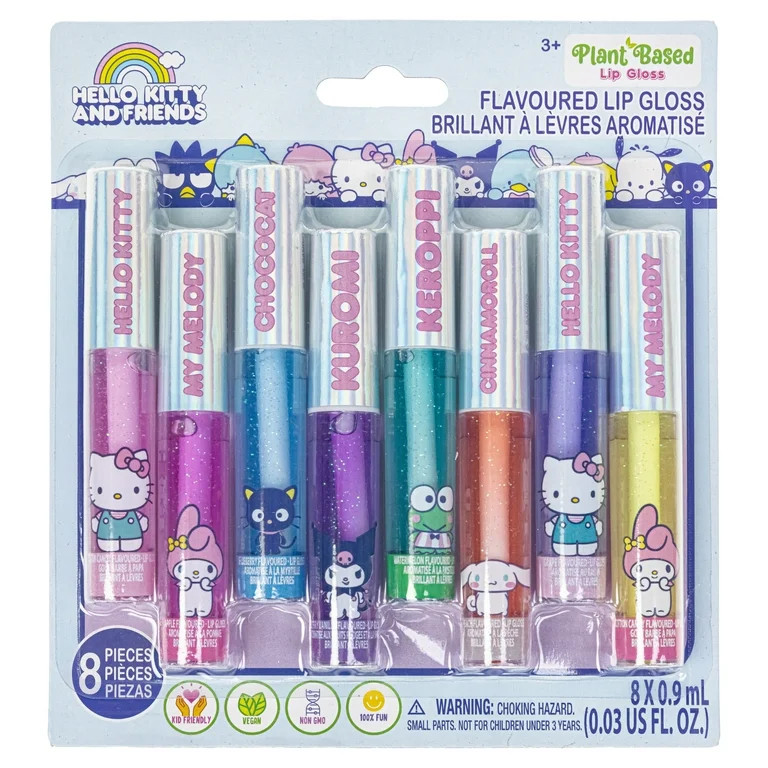 8pk Lip Gloss Hello Kitty and Friends - Walmart.com | Walmart (US)