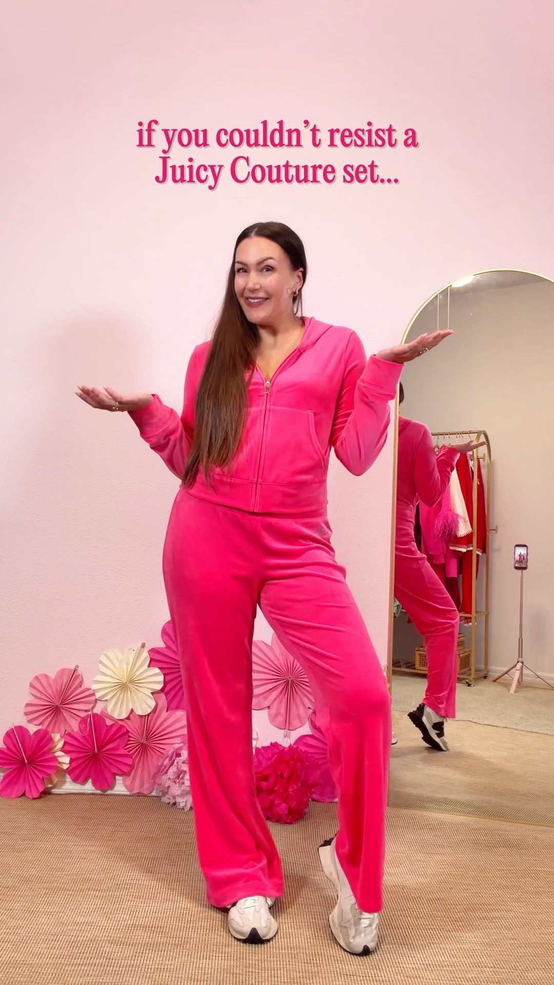 modern millennial matching set 💕

sharing my updated take on the iconic Juicy Couture velour era — this cozy pink two-piece set is the grown-up version.

perfect for:
• travel days
• coffee runs
• lounging but still feeling put together
• everyday casual outfits

I’m 5’6” & wearing size medium
true to size. super soft & comfy!

linked all colors 💕

pink matching set, women’s two piece lounge set, cozy travel outfit, millennial style update, comfortable everyday outfit, casual chic set

#LTKSeasonal #LTKootd #LTKTravel