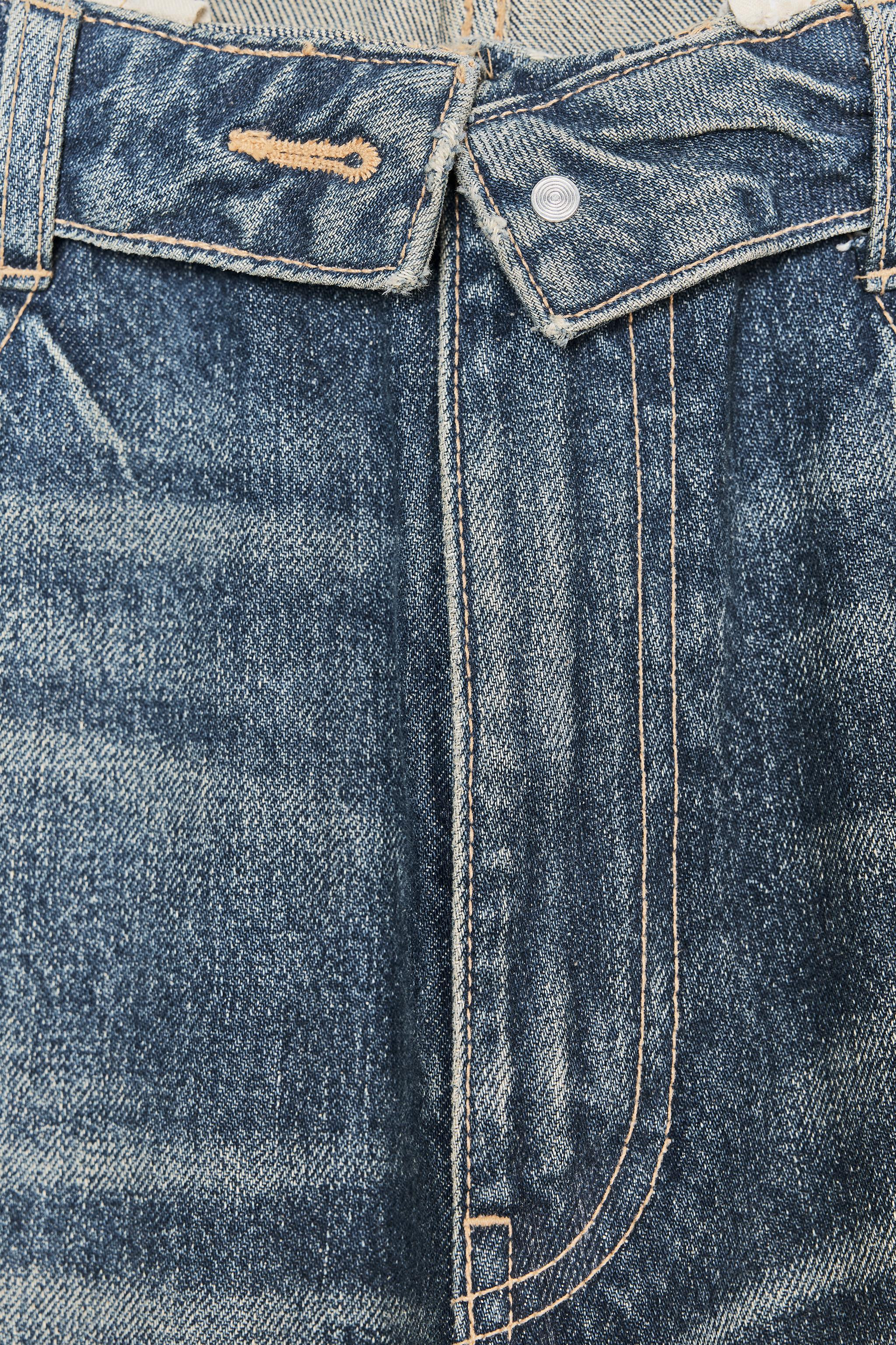 TRF MID-RISE FOLD-OVER WAISTBAND JEANS | Zara US