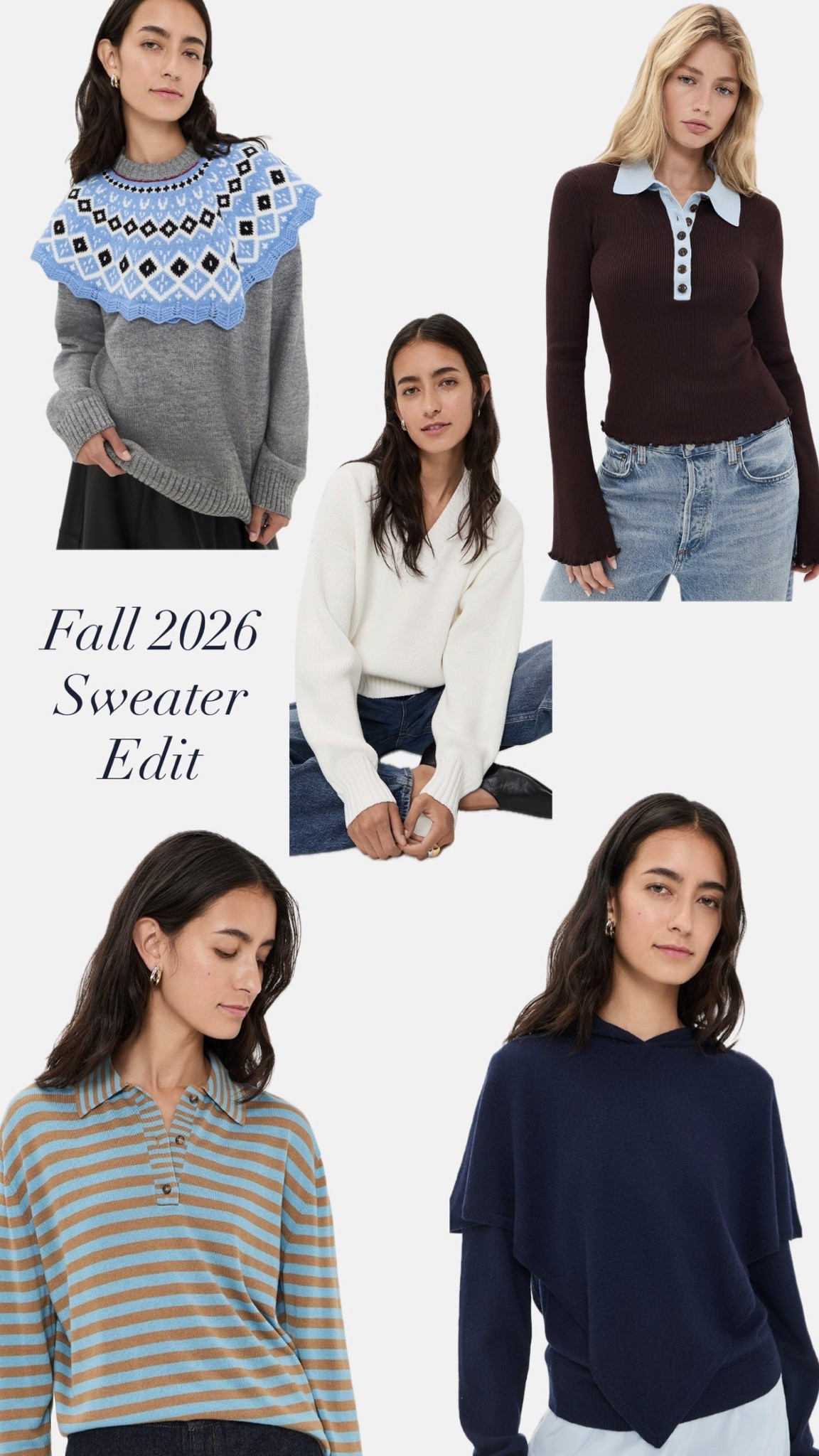Fall 2026 it girl sweater edit — daily edit cover from Found by Em