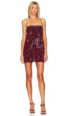 Free People That Girl Sequin Slip Dress in Fig Jam from Revolve.com | Revolve Clothing (Global)
