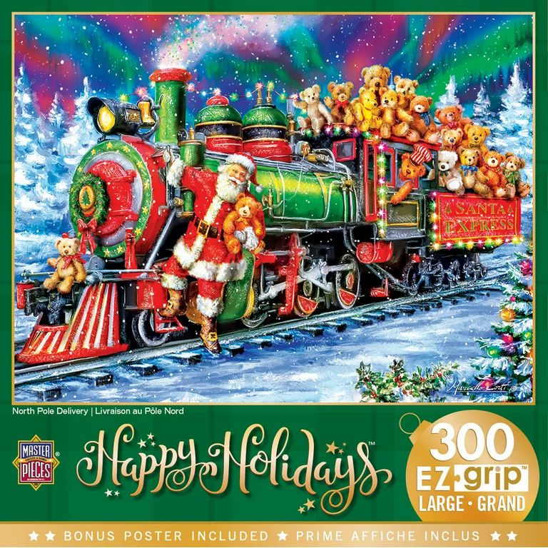 MasterPieces Holiday - North Pole Delivery 300 Piece EZ Grip Puzzle - Walmart.com | Walmart (US)