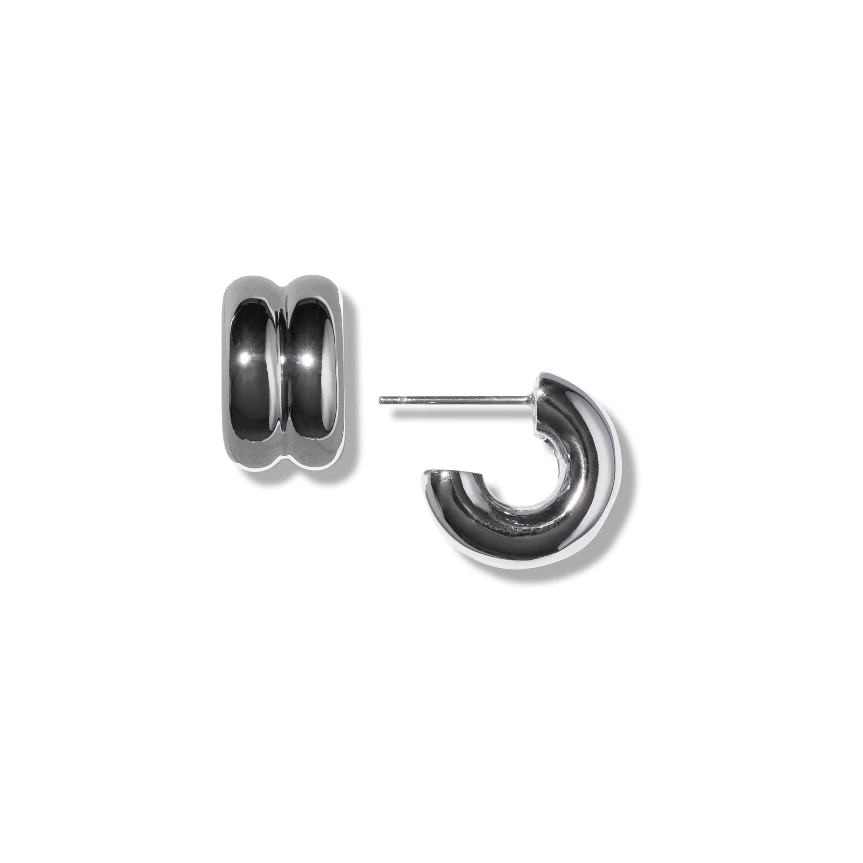 Double Chunky Hoops | Garnished in Gold
