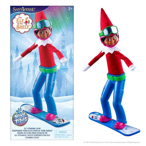 The Elf on the Shelf MagiFreez Swish and Sleigh Snowboard Set - Snowboard Elf Standing Pants and Gear - Scout Elf Not Included | Amazon (US)