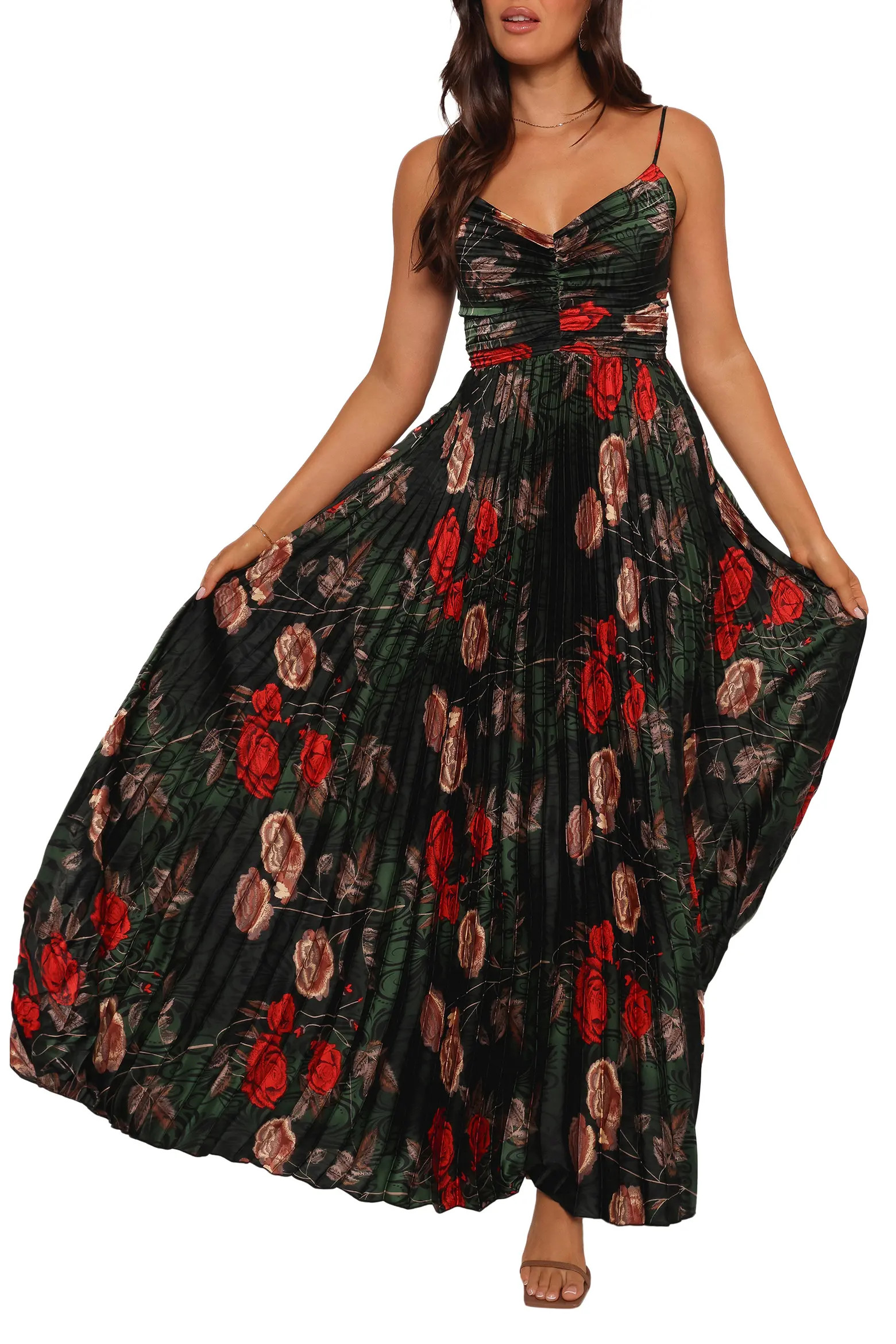 Petal & Pup Naira Floral Pleated Maxi Dress (Women) | Nordstrom | Nordstrom