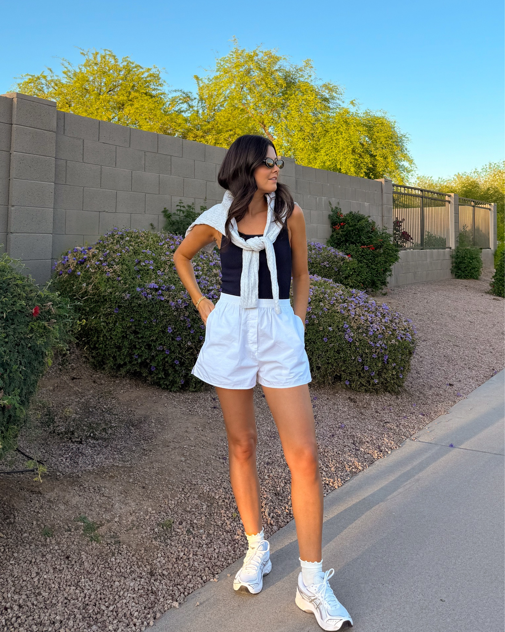 Last night’s evening walk outfit felt very coastal grandmother inspired! I’m 5’7” wearing a size small in everything! Shoes are true size 8 :) 

#LTKStyleTip #LTKSeasonal #LTKFindsUnder100