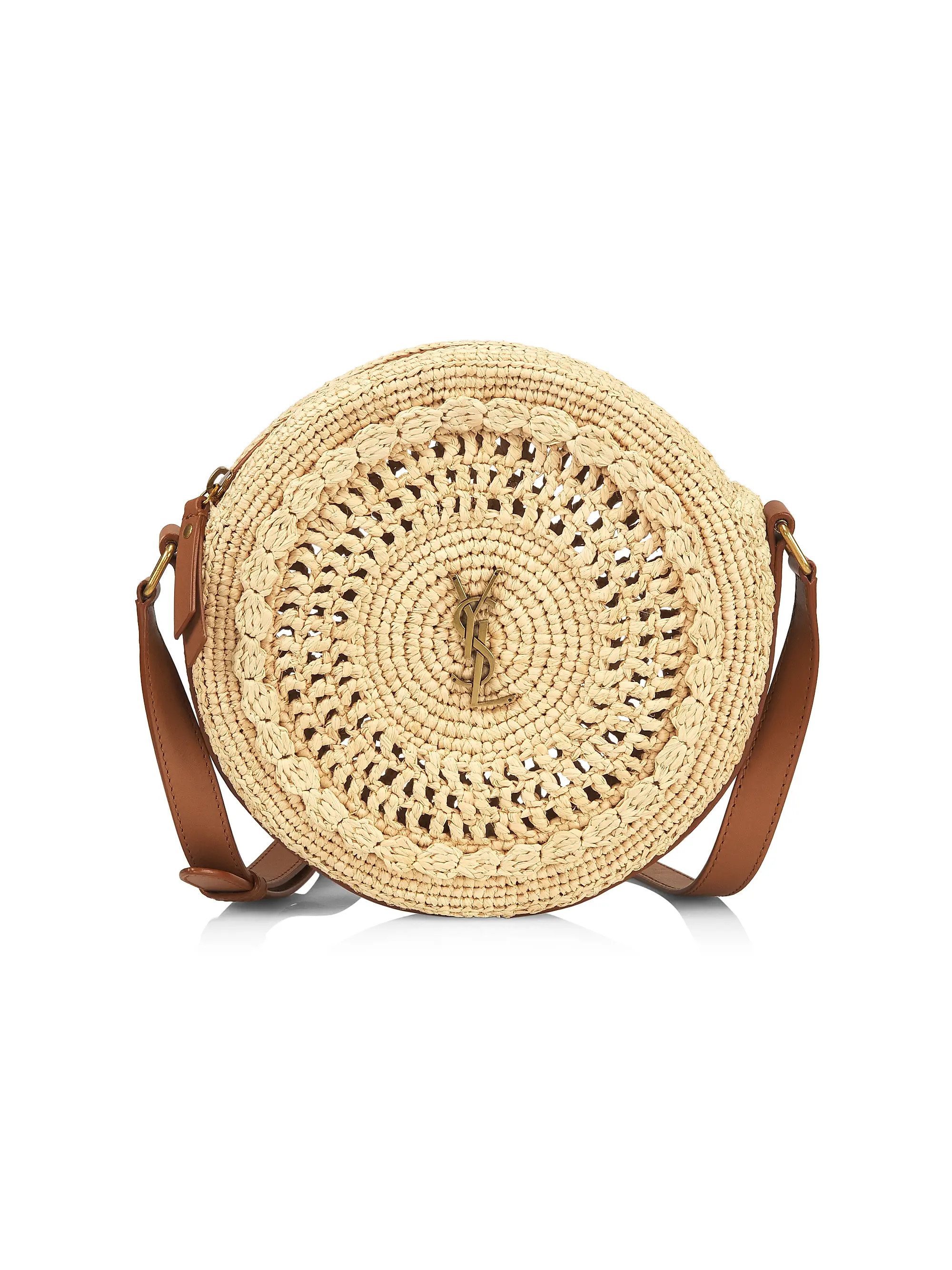 Sac Round Raffia Crossbody Bag | Saks Fifth Avenue