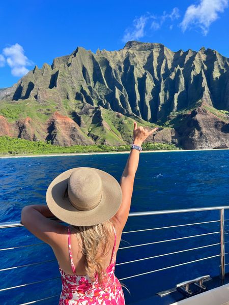 Vacation Vibes! It’s almost summer time and travel is in season! This was my look for a boat tour in Kauai! Best sun hat and dress combo! 

#LTKStyleTip #LTKSeasonal #LTKTravel