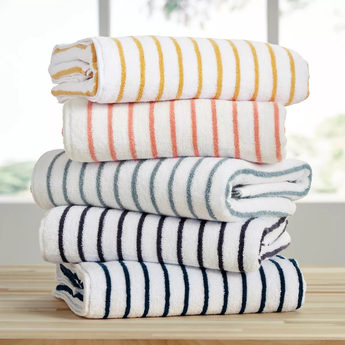 Cabana Stripe 100% Cotton Pool and Beach Towels - Oversized, Absorbent, Quick-Dry Towels - Becky ... | Target