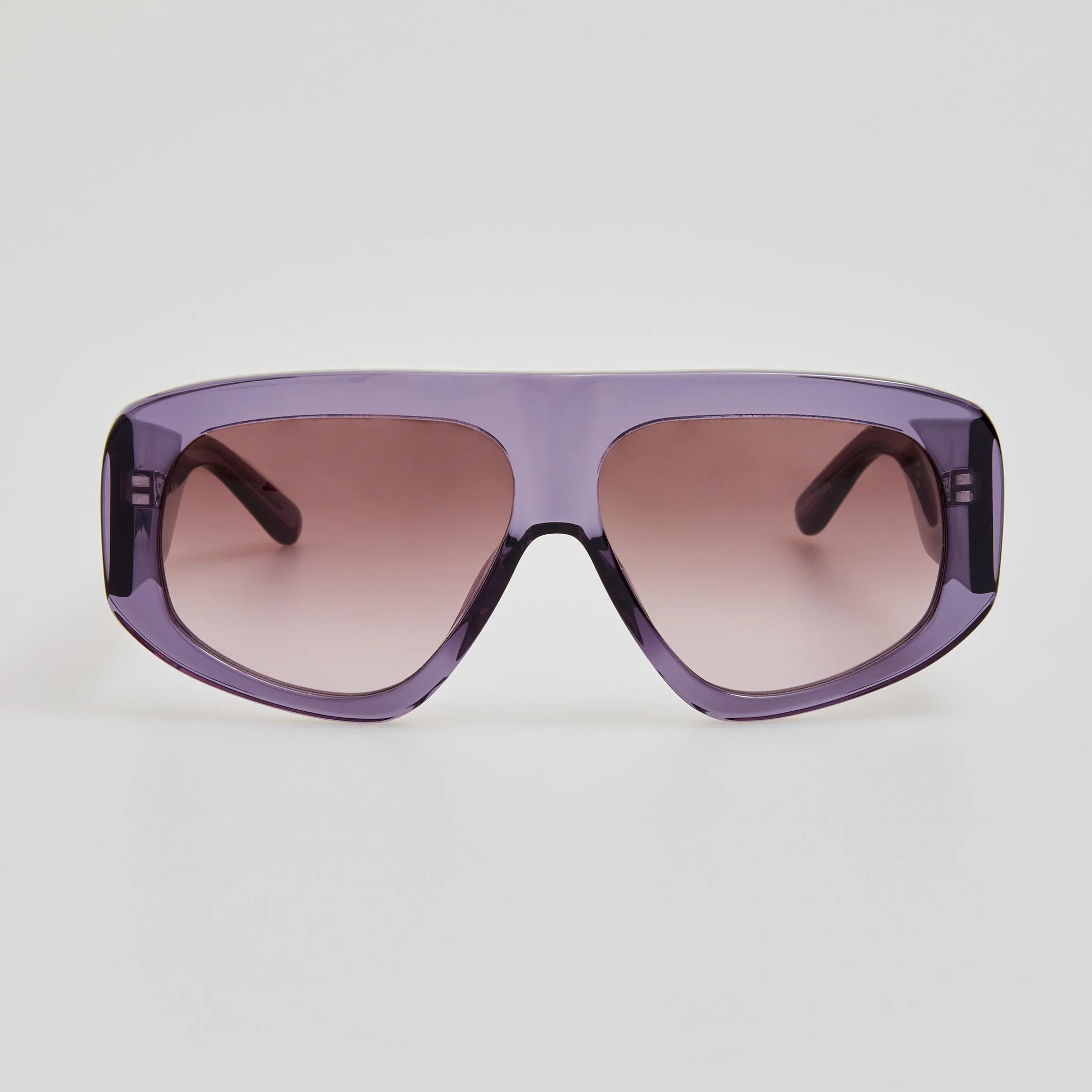 Milano Sunglasses in Purple | Linda Farrow