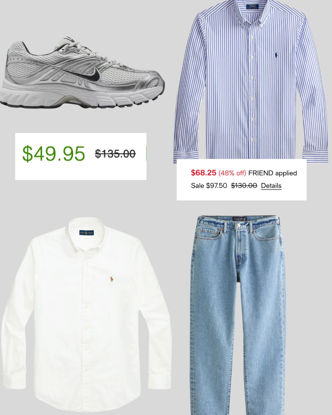 The sale section is carrying summer right now. ☀️ From elevated basics and striped button-downs to statement sneakers and denim under $25, these are the pieces I’d grab before sizes disappear.

#LTKMens #MensFashion #MensStyle #SummerStyle #SummerWardrobe

#LTKdayinmylife #LTKgrwm #LTKootd