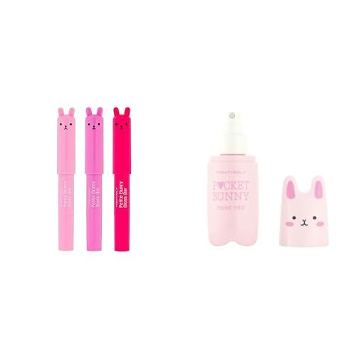 Bundle of TONYMOLY Petit Bunny Lip Gloss 3 pk + TONYMOLY Pocket Bunny Facial Mist | Amazon (US)