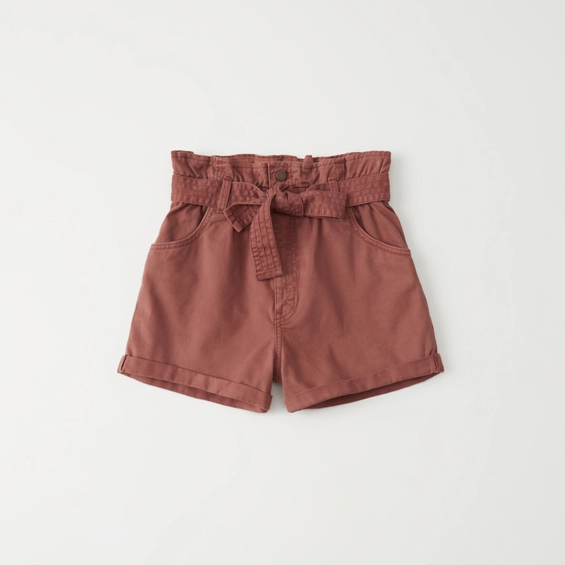 Belted Twill Shorts | Abercrombie & Fitch US & UK