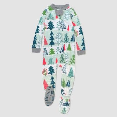 Honest Baby Trees Organic Cotton Footed Pajama | Target