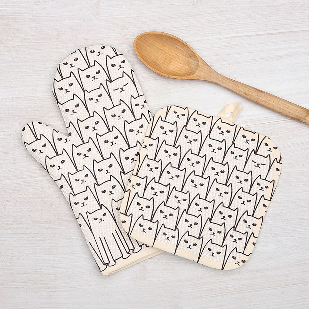 Counter Couture Cat Oven Mitt & Pot Holder | West Elm (US)
