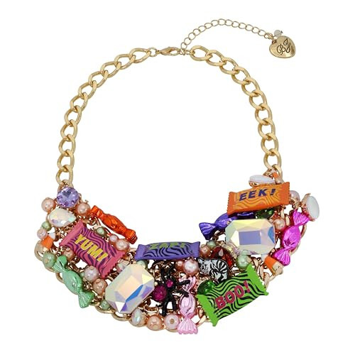 Betsey Johnson Womens Candy Statement Bib Necklace | Amazon (US)