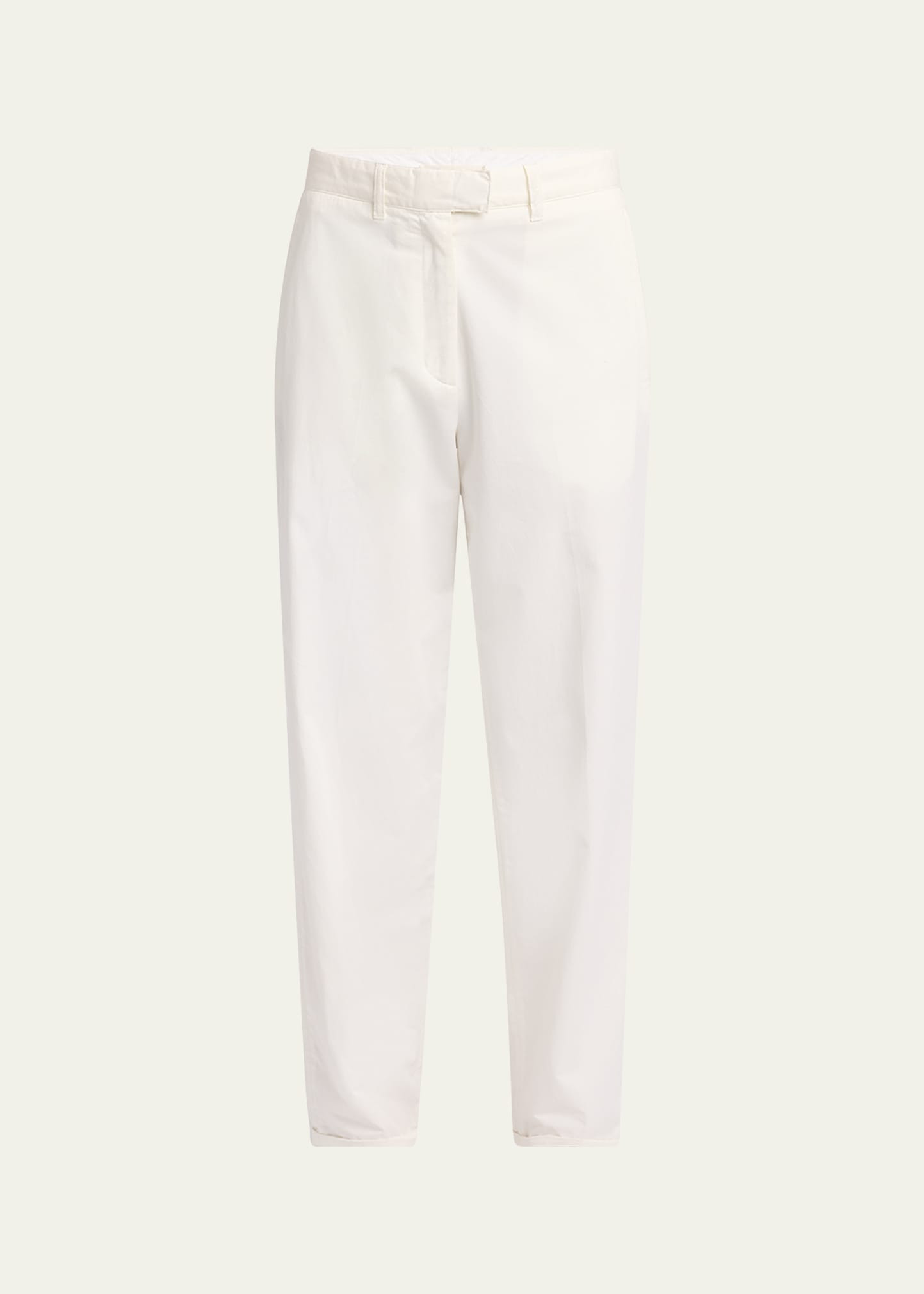THE ROW Neriah Cotton-Cashmere Straight-Leg Pants | Bergdorf Goodman