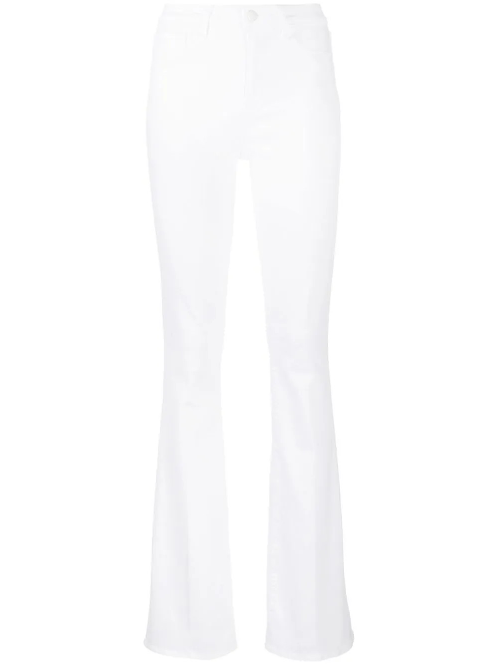L'Agence high-waisted Flared Jeans | White | FARFETCH | Farfetch Global
