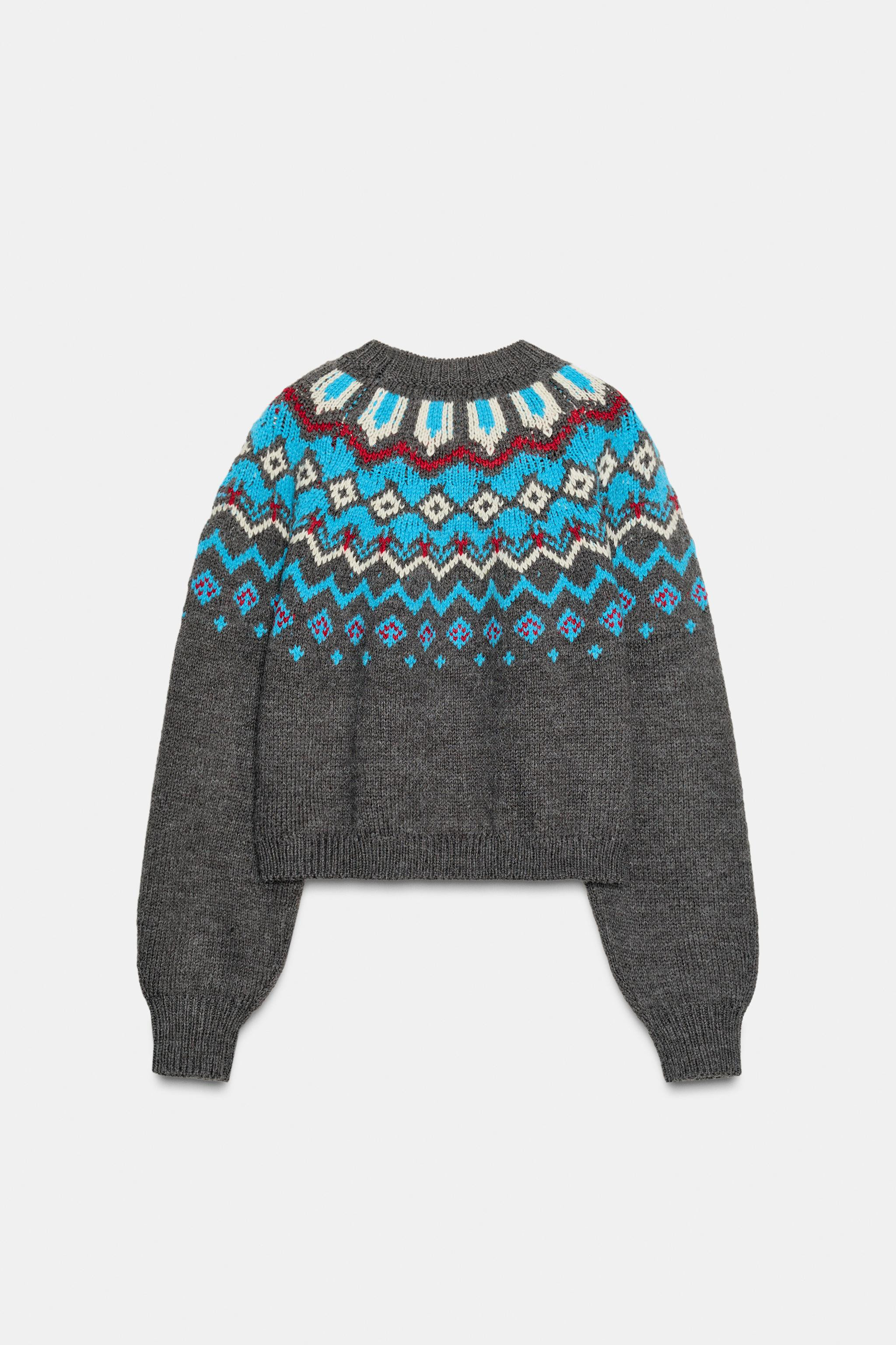 JACQUARD-STRICKPULLOVER | Zara DE