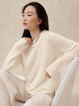 Cozy Ribbed Sweater | Banana Republic Factory