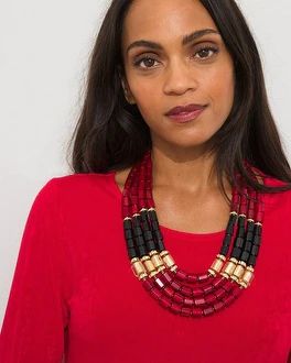 Holiday Red Multistrand Necklace | Chico's